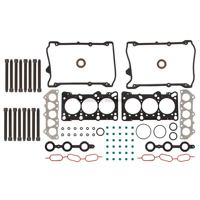 Head Gasket Set Intake Exhaust Valves Fit 98-05 Volkswagen Passat Audi 2.8L DOHC