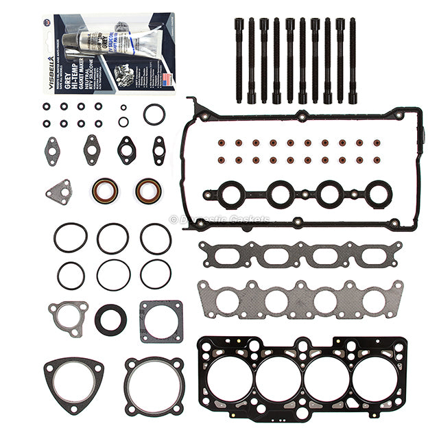 Head Gasket Set Valves Timing Belt Kit Fit 00-06 Audi Volkswagen Turbo 1.8L 20V