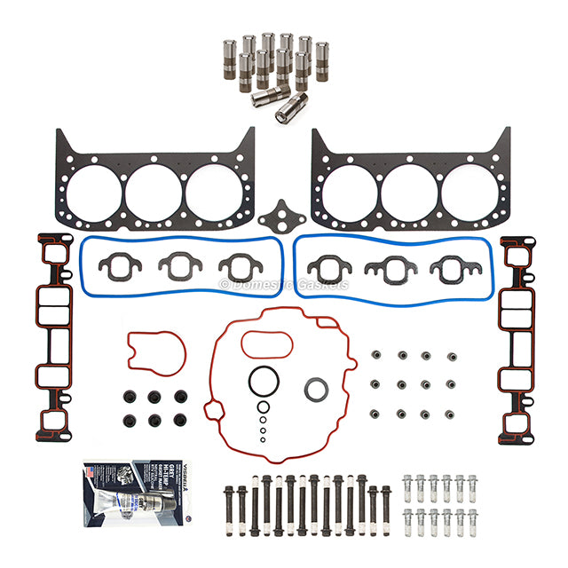 Head Gasket Set Bolts Lifters Fit 96-06 Chevrolet Astro GMC Isuzu 4.3 OHV