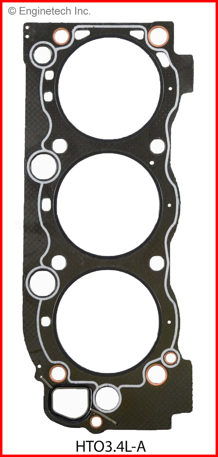 Enginetech HTO3.4L-A Engine Cylinder Head Gasket for Toyota Cars and Trucks