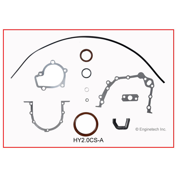 Enginetech Full Engine Gasket Set for Hyundai and Kia Models - Part HY2.0K-1