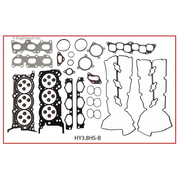 Enginetech HY3.8HS-BWB Engine Cylinder Head Gasket Set for Hyundai and Kia Vehicles