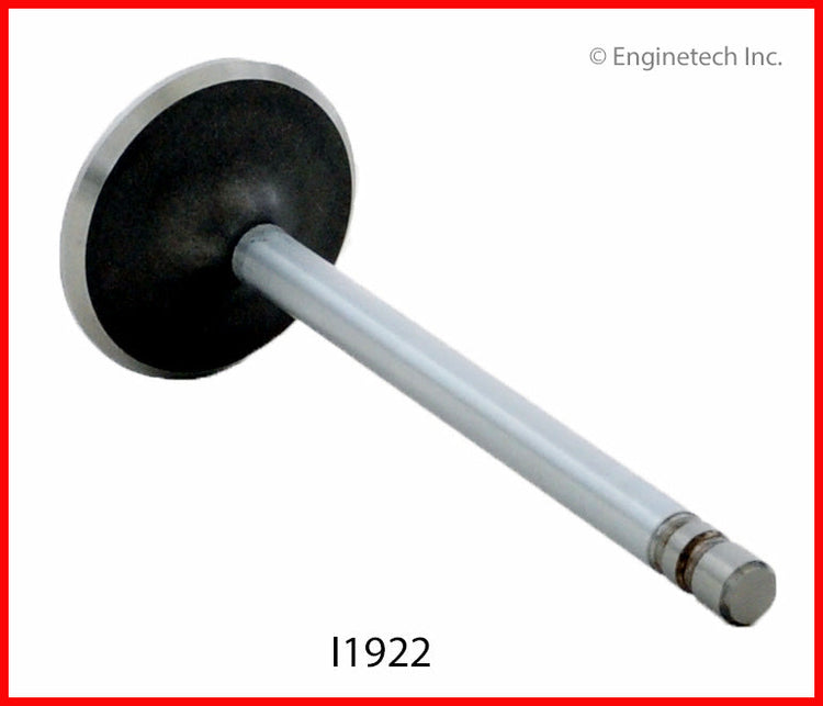 Enginetech I1922 Engine Intake Valve with Oversized Stem and Head for Chevrolet, Buick, and Cadillac Vehicles