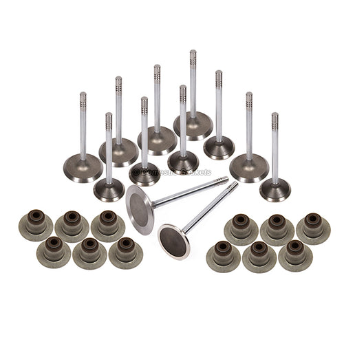 Intake Exhaust Valves w/ Seals Fit Jeep Liberty Commander Dodge Ram Dakota 3.7L
