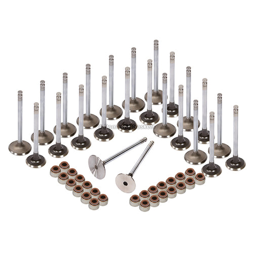 Intake Exhaust Valves w/ Seals Fit 93-02 Ford Mazda Proble 626 MX6 2.5 DOHC KL