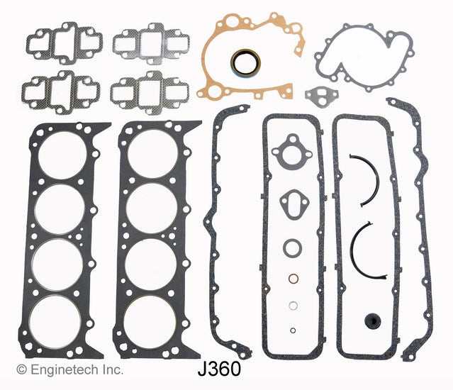 Enginetech J360 Rebuilders Engine Full Gasket Set for Jeep and AMC Vehicles