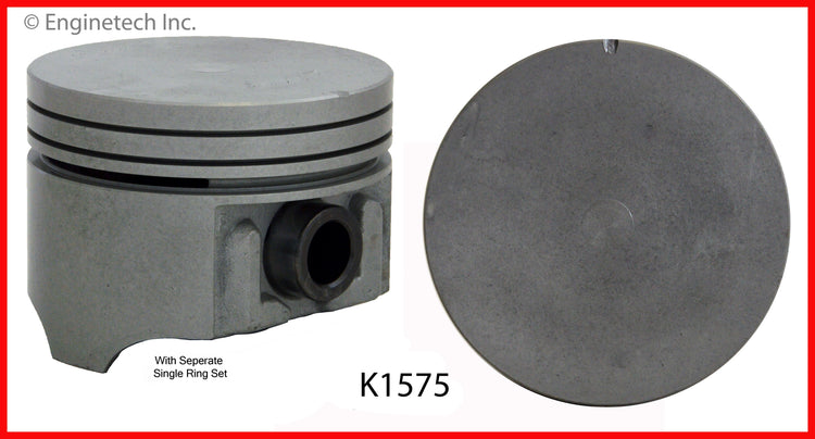 Enginetech K1575(6).75 Engine Piston Kit with Separate Full Ring Stack for Mazda B3000 and Ford Aerostar