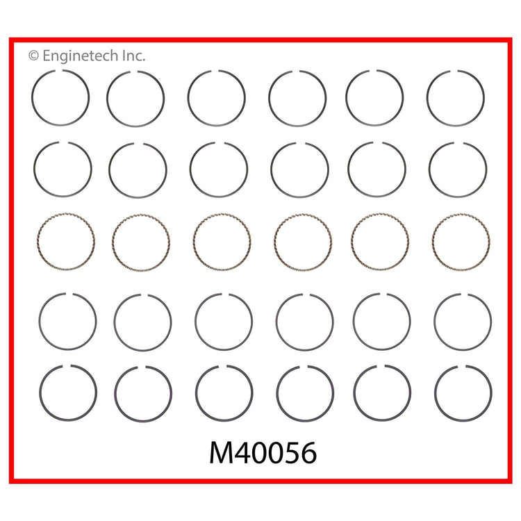 Enginetech M40056-040 Engine Premium Piston Ring Complete Set for Optimal Performance