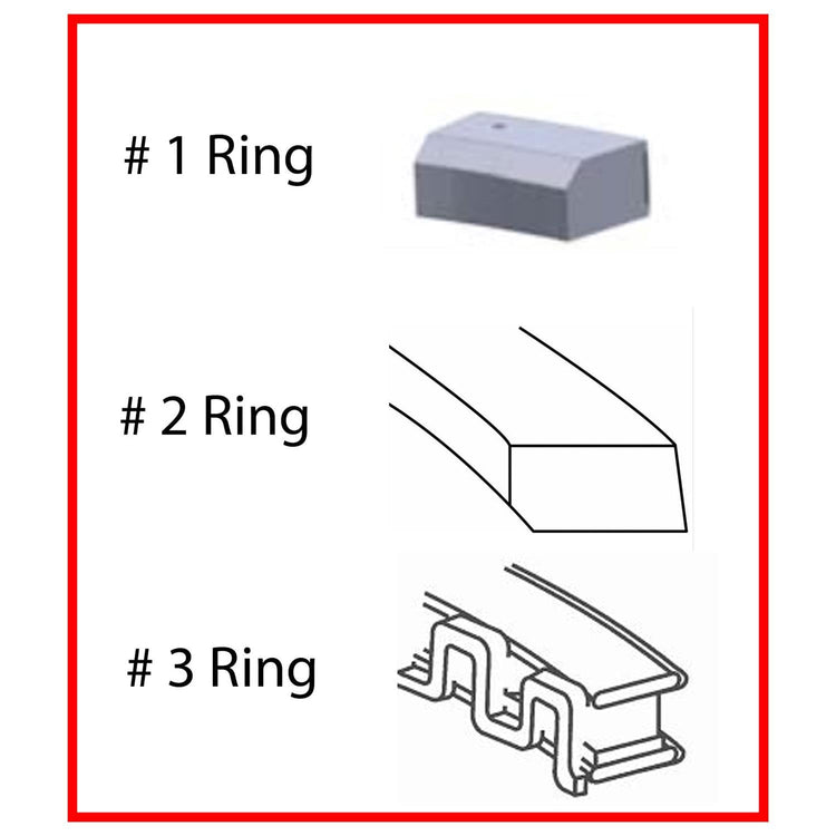 Enginetech M43658-040 Engine Premium Piston Ring Complete Set for Ford Models