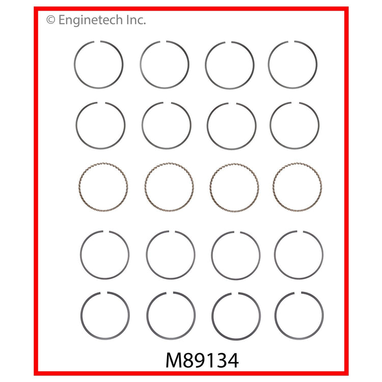 Enginetech M89134-.75 Engine Premium Piston Ring Set for Isuzu Hombre and Buick Century