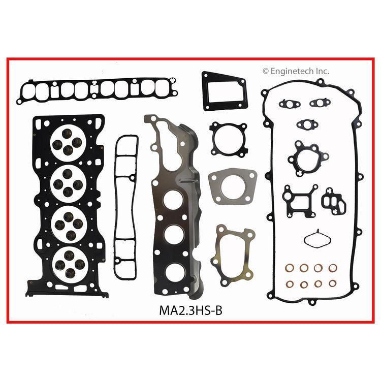 Enginetech MA2.3HS-BWB Engine Cylinder Head Gasket Set for Mazda Cars and Trucks with Head Bolts