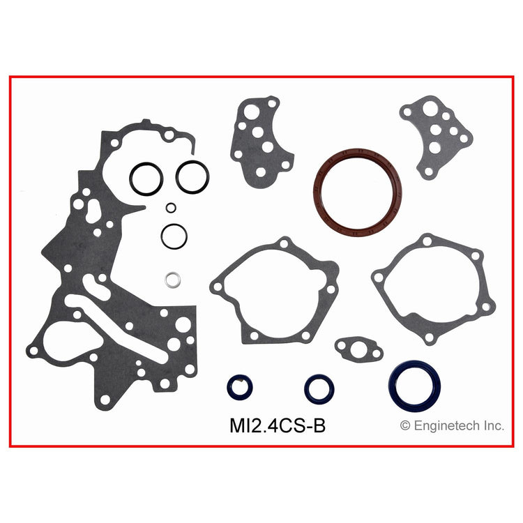Enginetech MI2.4CS-B Engine Lower End Gasket Set for Mitsubishi, Chrysler, and Dodge Vehicles