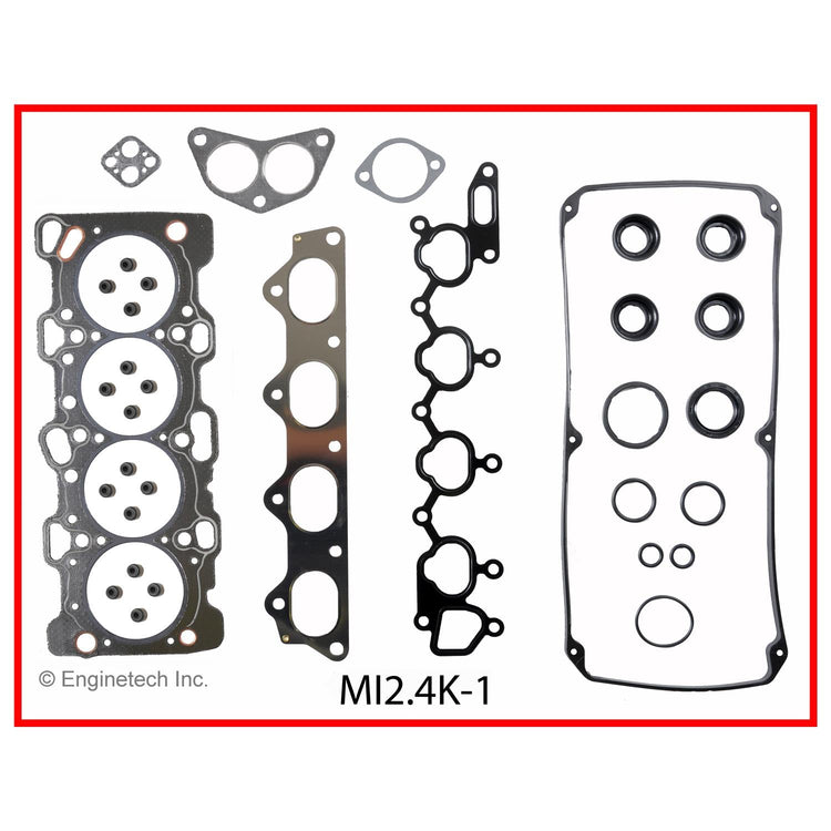 Enginetech Engine Full Gasket Set for Mitsubishi Montero Sport 1997-1999, Part #MI2.4K-1