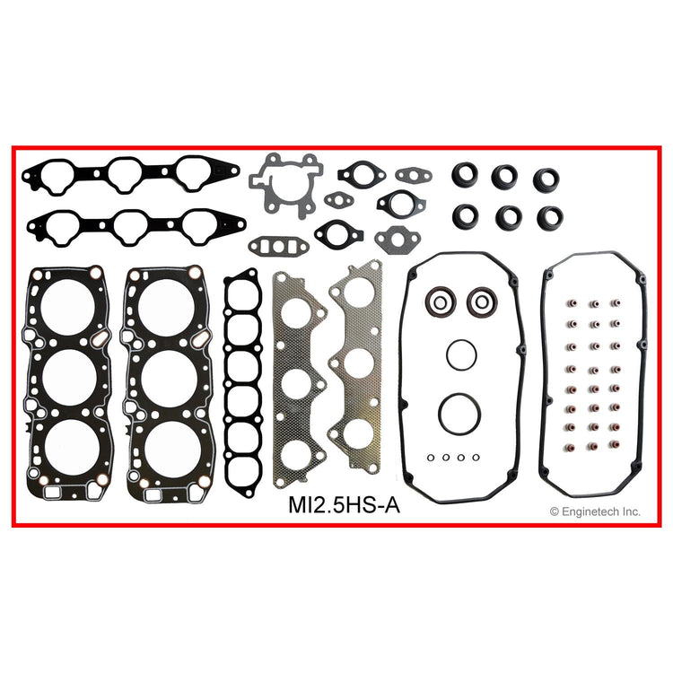 Enginetech Mitsubishi MI2.5HS-A Engine Cylinder Head Gasket Set for Chrysler and Dodge Vehicles