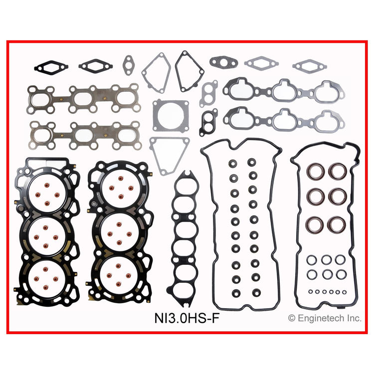 Enginetech Cylinder Head Gasket Set for Nissan and Infiniti Vehicles - Part NI3.0HS-FWB
