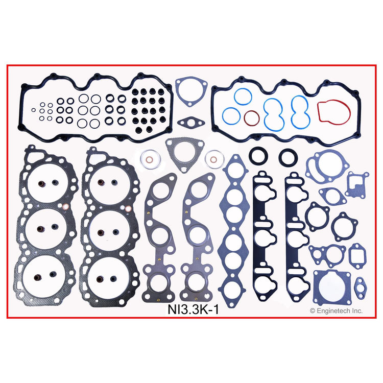 Enginetech NI3.3HS-A Engine Cylinder Head Gasket Set for Nissan and Mercury Vehicles