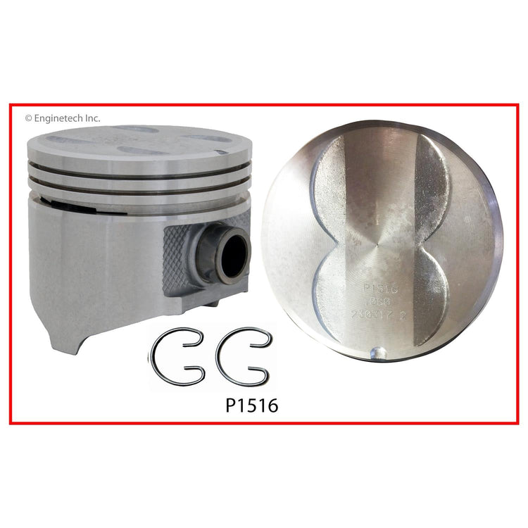 Enginetech P1516(8)060 Engine Piston Set Without Rings for Dodge M300 and More
