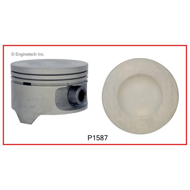 Enginetech P1587(6).50 Engine Piston Set Without Rings for Ford Vehicles