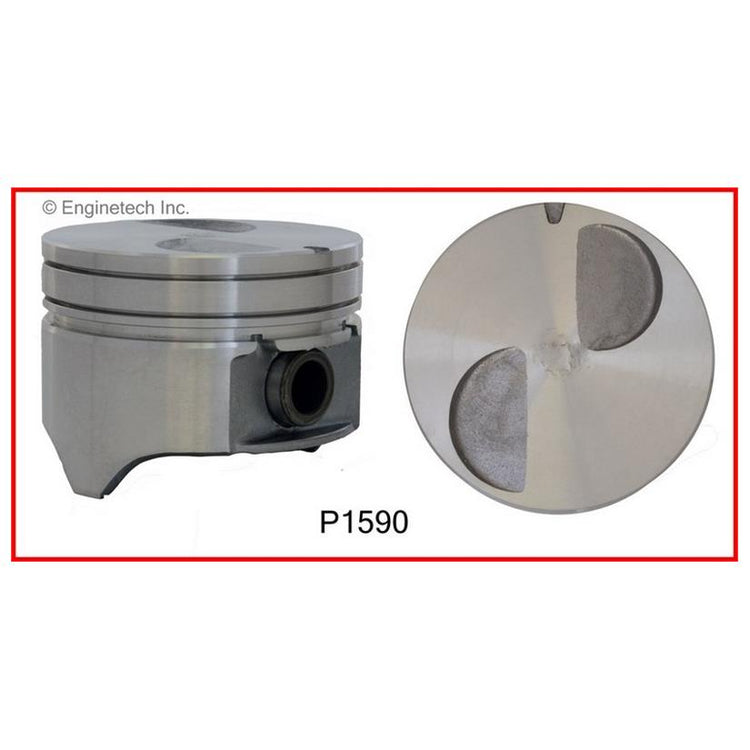 Enginetech P1590(4)STD Engine Piston Set Without Rings for Ford Mustangs and Rangers