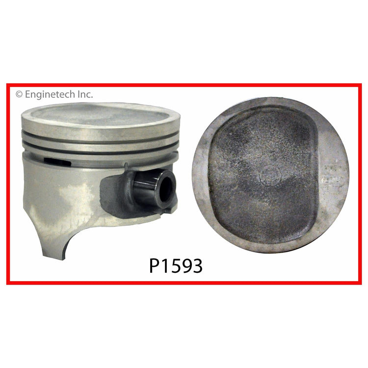 Enginetech P1593(1)STD Engine Single Piston Without Rings for Jeep and Eagle Models