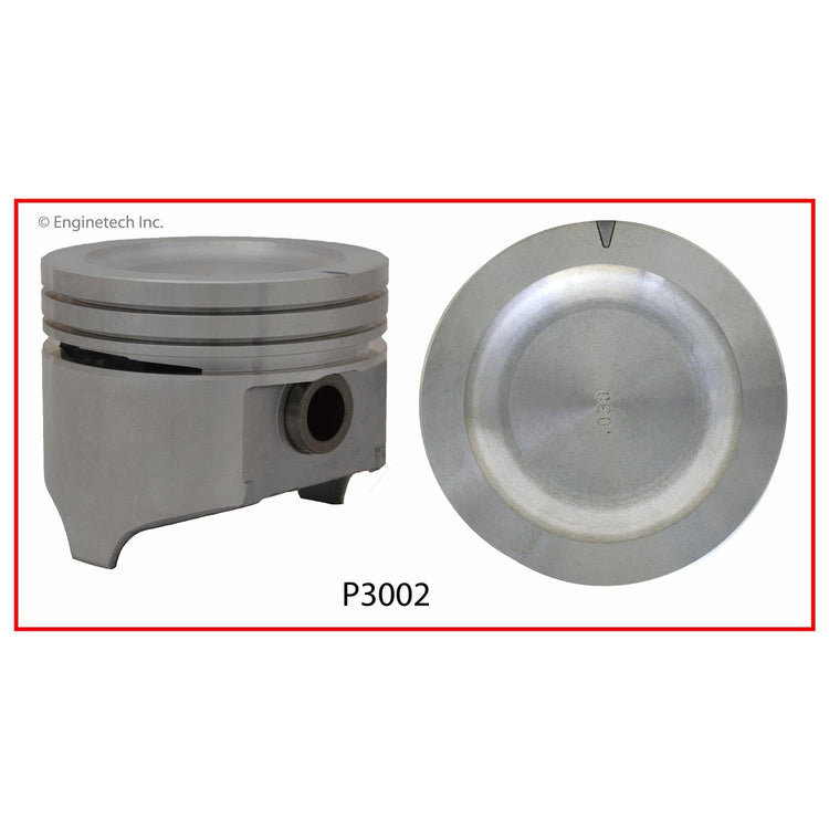 Enginetech P3002(1)040 Engine Single Piston Without Rings for Buick Century (1982-1991)