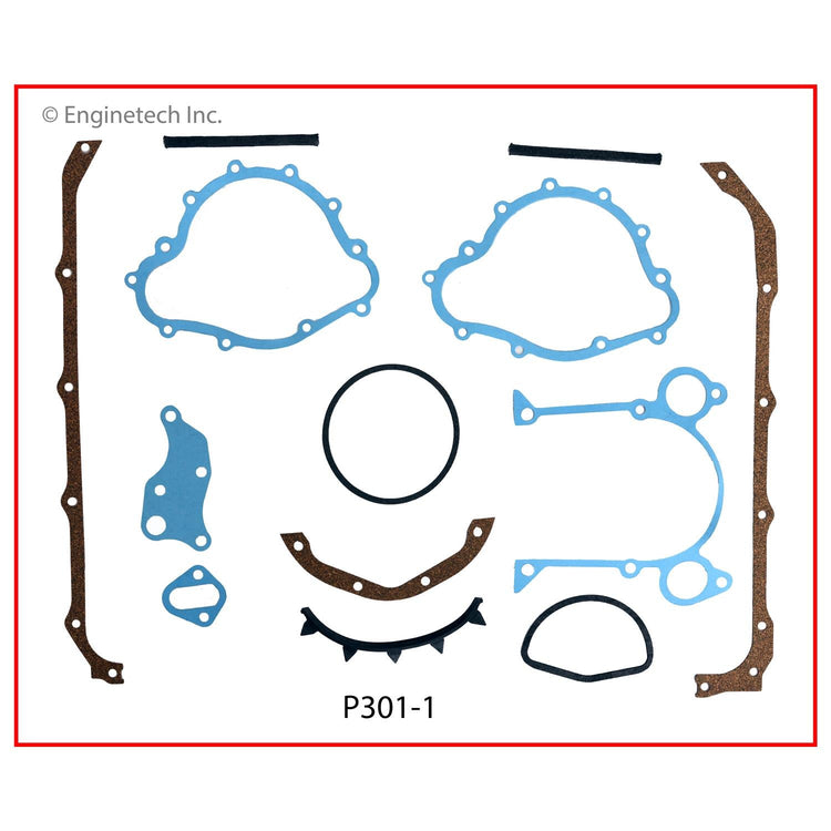 Enginetech P301-1 Engine Full Gasket Set for Pontiac and Buick Vehicles