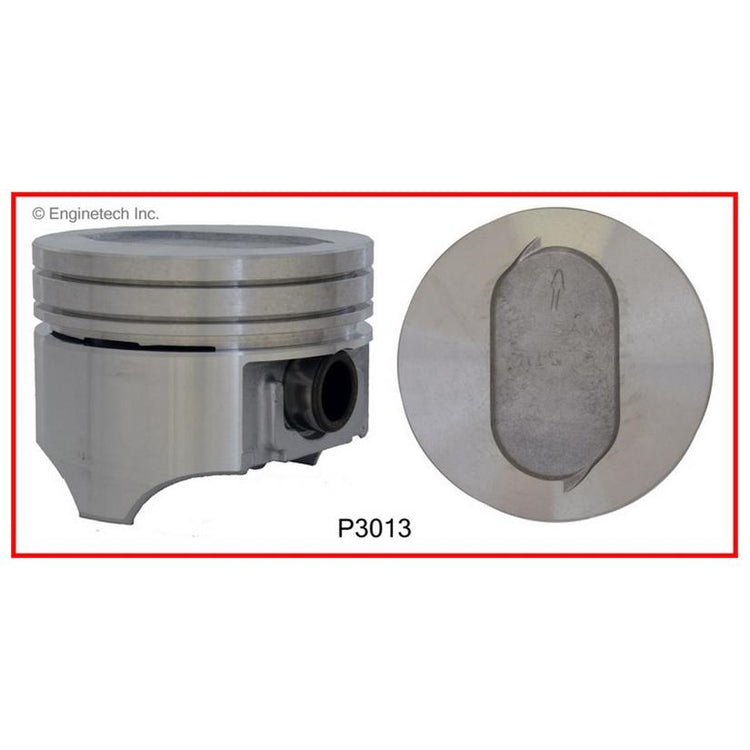 Enginetech P3013(8)030 Engine Piston Set Without Rings for Ford F-250 & F-350 (1988-1993)