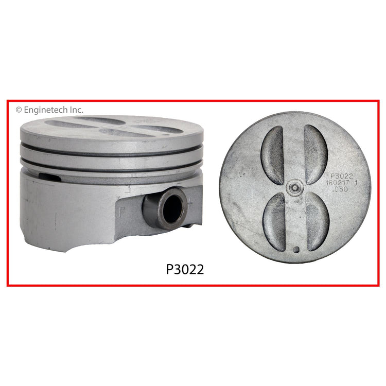 Enginetech P3022(1)STD Single Piston for Chevrolet and Buick Commercial Chassis and Roadmaster Models