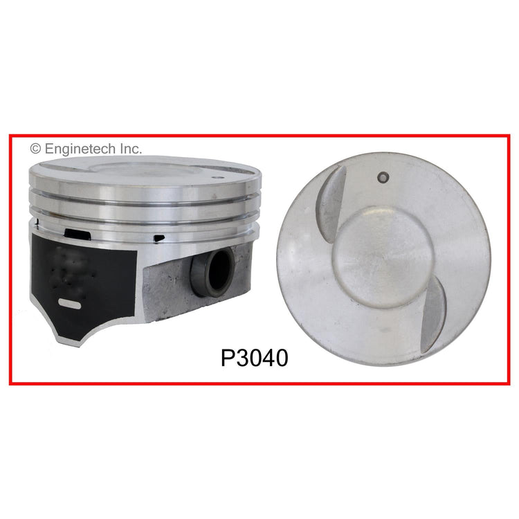 Enginetech P3040(1)STD Engine Single Piston Without Rings for Chevrolet C1500 and C2500