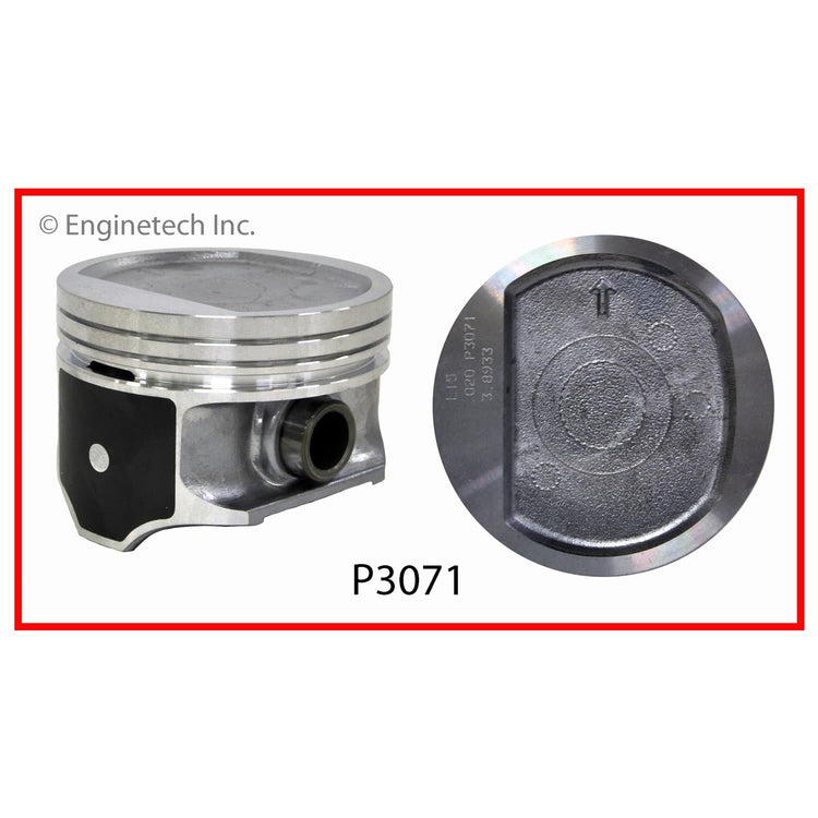 Enginetech P3071(1)STD Single Piston for Jeep and Dodge Engines
