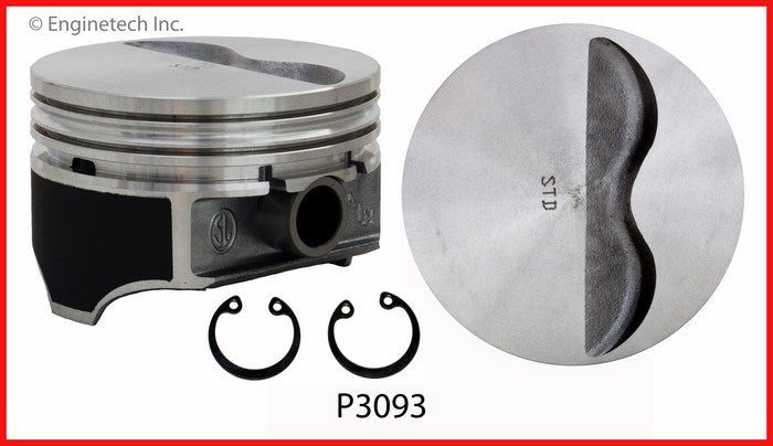 Enginetech Piston Set Without Rings for 4-Inch Bore Engines