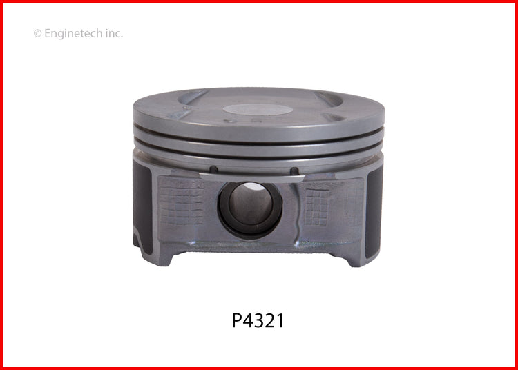Enginetech P4321(6)STD Engine Piston Set Without Rings for Honda Accord and Ridgeline