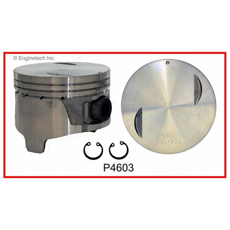 Enginetech P4603(6).50 Engine Piston Set Without Rings for Nissan and Infiniti Vehicles