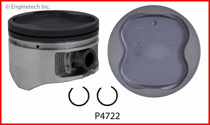 Enginetech P4722(6).50 Engine Piston Set Without Rings for Toyota 4Runner, Tundra, Tacoma (2004-2002)