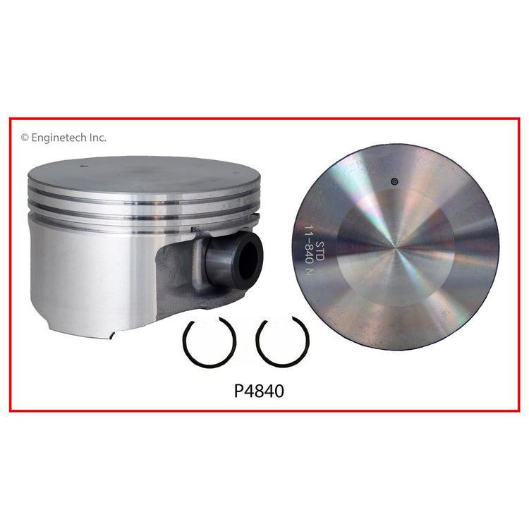 Enginetech P4840(4)STD Engine Piston Set Without Rings for Isuzu Rodeo & Amigo (2000-2003)