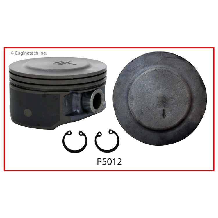 Enginetech P5012(1).50 Engine Single Piston Without Rings for Select GM and Isuzu Models