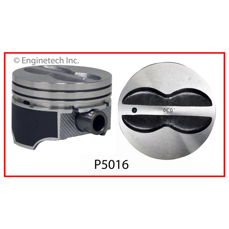 Enginetech P5016(1)060 Single Piston Without Rings for Classic Chevrolet and Buick Engines