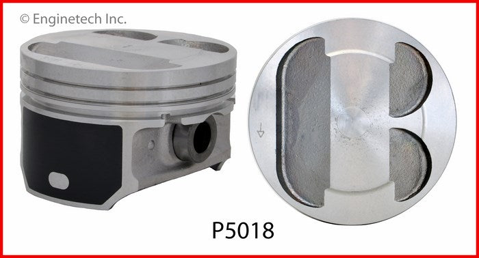 Enginetech P5018(4)STD Engine Piston Set Without Rings for Ford and Mazda Models