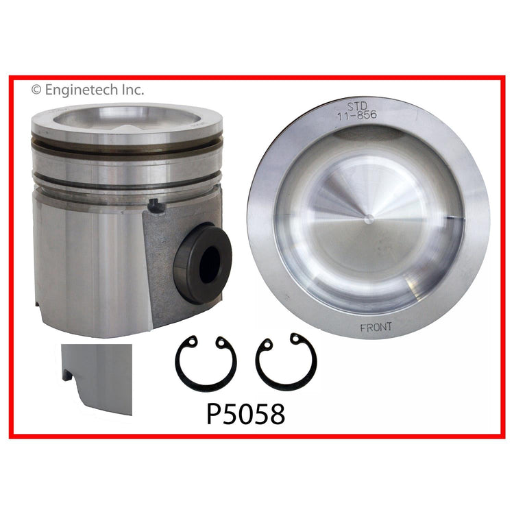 Enginetech P5058(6)STD Engine Piston Set Without Rings for Dodge Ram 2500/3500 (2004-2009)