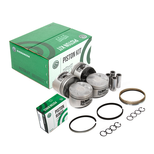 Pistons Bearings Rings Fit 97-01 Honda Prelude 2.2L DOHC H22A4