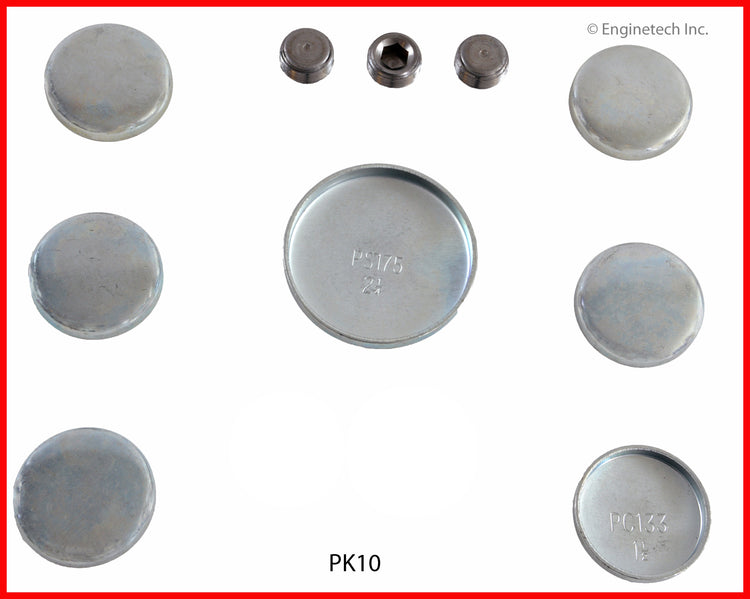 Enginetech PK10 Engine Expansion Plug Kit for Ford 1970-1974 Models
