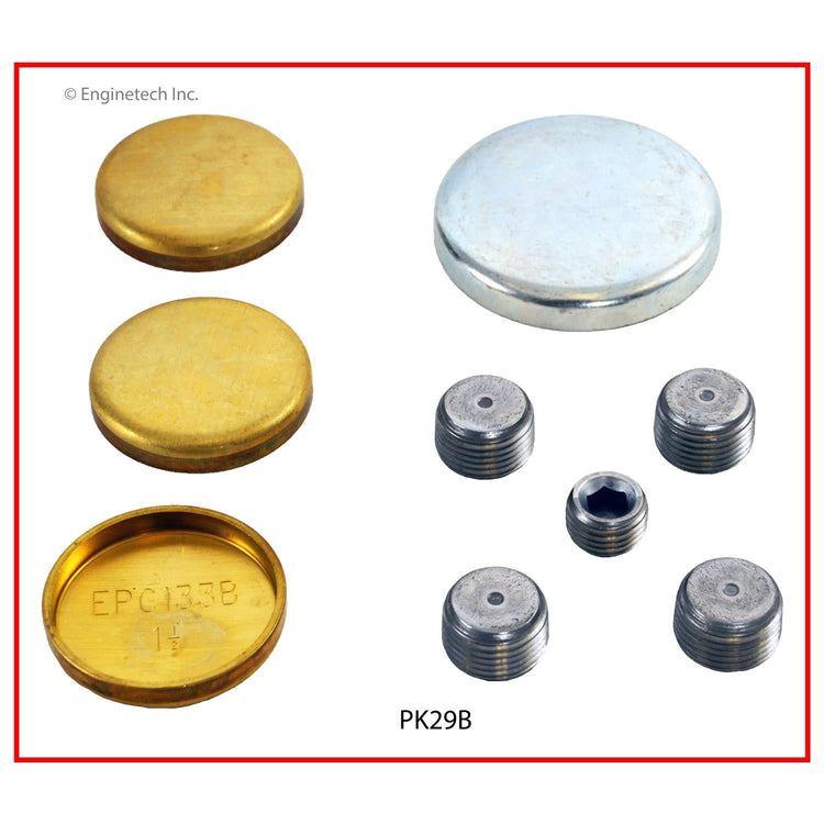 Enginetech PK29B Brass Engine Expansion Plug Kit for Ford and Mercury Models