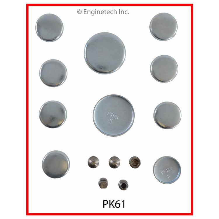 Enginetech PK61 Iron Engine Expansion Plug Kit for Ford and Mercury Vehicles