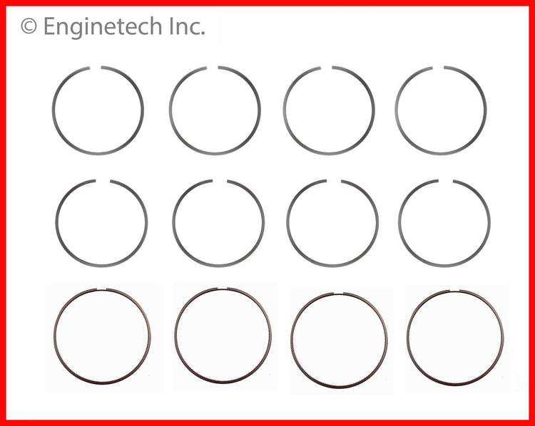Enginetech S95126-.50 Engine Premium Piston Ring Complete Set for Toyota Tacoma and 4Runner