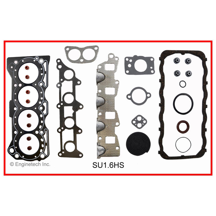 Enginetech SU1.6HS Engine Cylinder Head Gasket Set for Suzuki and Geo Trackers