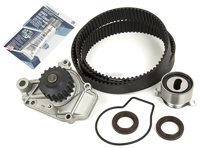 Head Gasket Set Timing Belt Kit Water Pump Fit 88-91 Honda Civic D15B1/B2/B6/B7