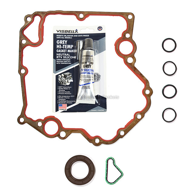 99-04 Jeep Dodge 4.7L Timing Chain Oil Pump Water Pump Kit+Cover Gasket Set JTEC
