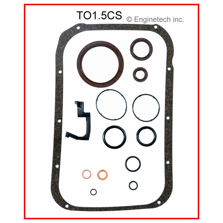 Enginetech TO1.5CS Engine Lower End Gasket Set for Toyota Paseo and Tercel