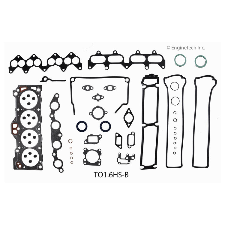 Enginetech Engine Cylinder Head Gasket Set for Toyota Cars and Trucks - Part No. TO1.6HS-BWB
