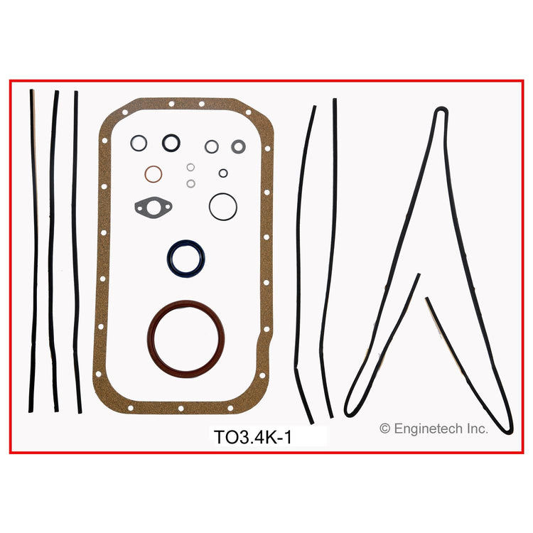 Enginetech TO3.4K-1 Engine Full Gasket Set for Toyota Cars and Trucks